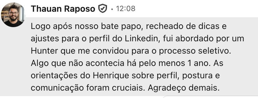 Depoimento do Tauan sobre o Descolando um Emprego Melhor