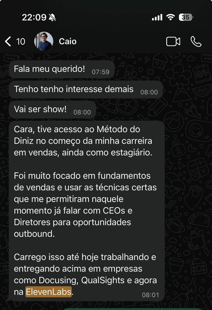 Depoimento do Caio, hoje na ElevenLabs